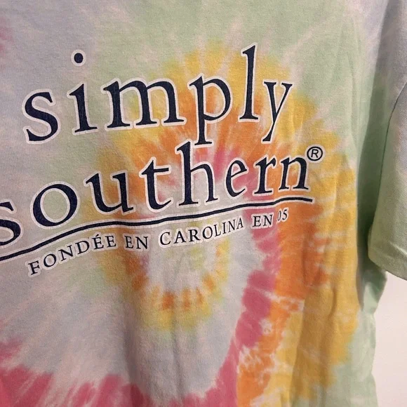Simply Southern Pastel Tie-Dye Tee - Picture 3 of 4